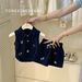 Mutter & Kinder Mädchen Denim Overalls Anzug Neue Kinder Baby Sommer Gestreiften Weste Overalls Zwei Stück Anzug_voghion.com