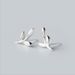 925 Silver Cartilage Earring Stud Tiny Leaf Helix Post Women Girl PE40_voghion.com