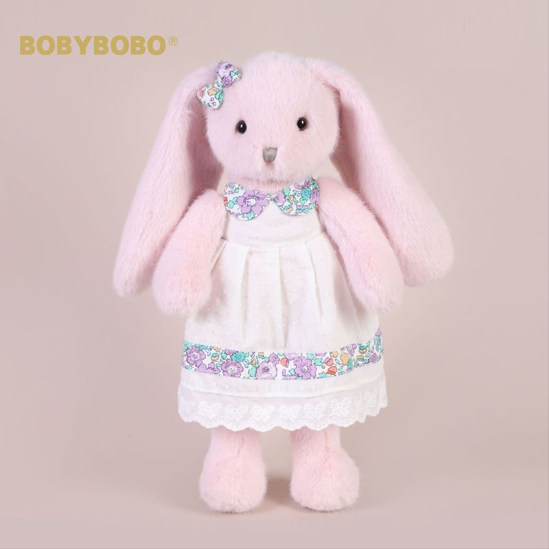 Pembe Şekerleme Tavşan Peluş Oyuncak Beyaz Etek Giyen Rahat Bebek Kız Doğum Günü Hediyesi Yeni_voghion.com