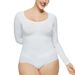 Bielizna modelująca brzuch, obcisły gorset z długim rękawem, odzież wyszczuplająca, piękna bielizna modelująca sylwetkę_voghion.com
