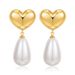 Nischdesign kärlekshjärta hängande pärlstil populära kvinnliga örhängen kopparpläterade med äkta guld temperament mode high-end_voghion.com