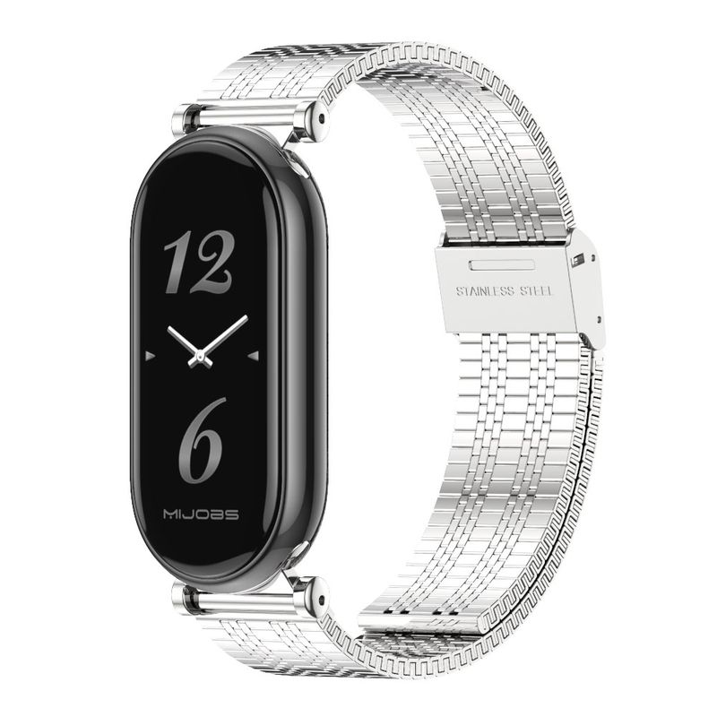 Fir Xiaomi Mi Band 8 / 9 / 9 NFC Mijobs GT4 Metall Auerband (Schwaarz)_voghion.com