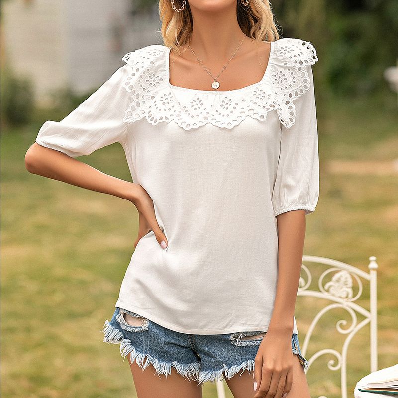 2023Camicia estiva con balze e collo quadrato_voghion.com