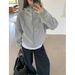 Herbst Winter American High Street Dekonstruierter Rollkragenpullover Hoodie Jacke Mantel Herren Boxy Short Wide Cardigan Zipper_voghion.com