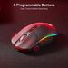 Souris optique sans fil Redragon M719 Pro, 8 boutons programmables, RVB 10 000 DPI, ergonomique pour PC et ordinateur de jeu_voghion.com