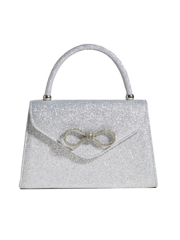 Damentaschen Abendtasche Damenkette Messenger Bag Silber Schultertasche Advanced Bow Handtasche_voghion.com