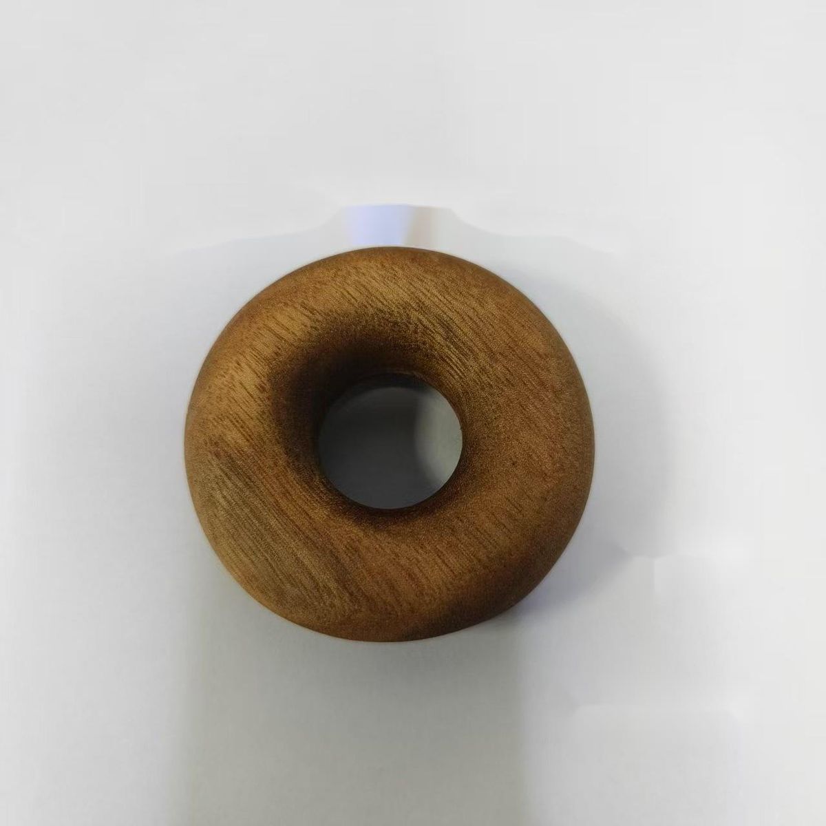 Ciambella in legno massello, sigillo in legno di noce, faggio, clip per sacchetti di snack per ufficio_voghion.com