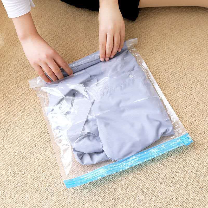 Hand Roll Compression Storage Bags For Clothes, Travel & Home Organization, Space-Saving Vacuum Sealable Bags_voghion.com