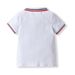 Babykleidung Set aus farblich passendem Netzstrick-T-Shirt und Shorts mit Revers für Jungen im Kinderschatz-Sommerprogramm_voghion.com