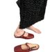 Carved Flat Toe For Women In Summer, New Square French Style Dress With A One-piece Belt, Mary Jane Sandals_voghion.com