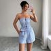Women's Clothing Temperament Elegant Style Strap Top Shorts Two Piece Suit_voghion.com