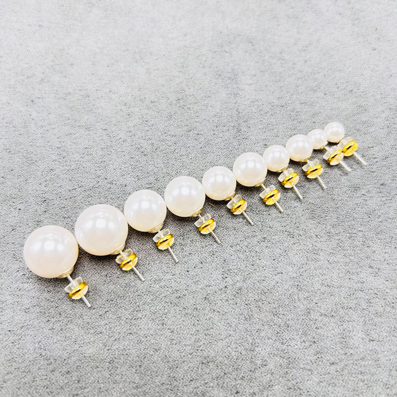 Orecchini di perle Shijia in argento sterling atmosferici di fascia alta orecchini interni orecchini traforati da 12 mm clip per orecchio a disco con bobina di zanzara_voghion.com