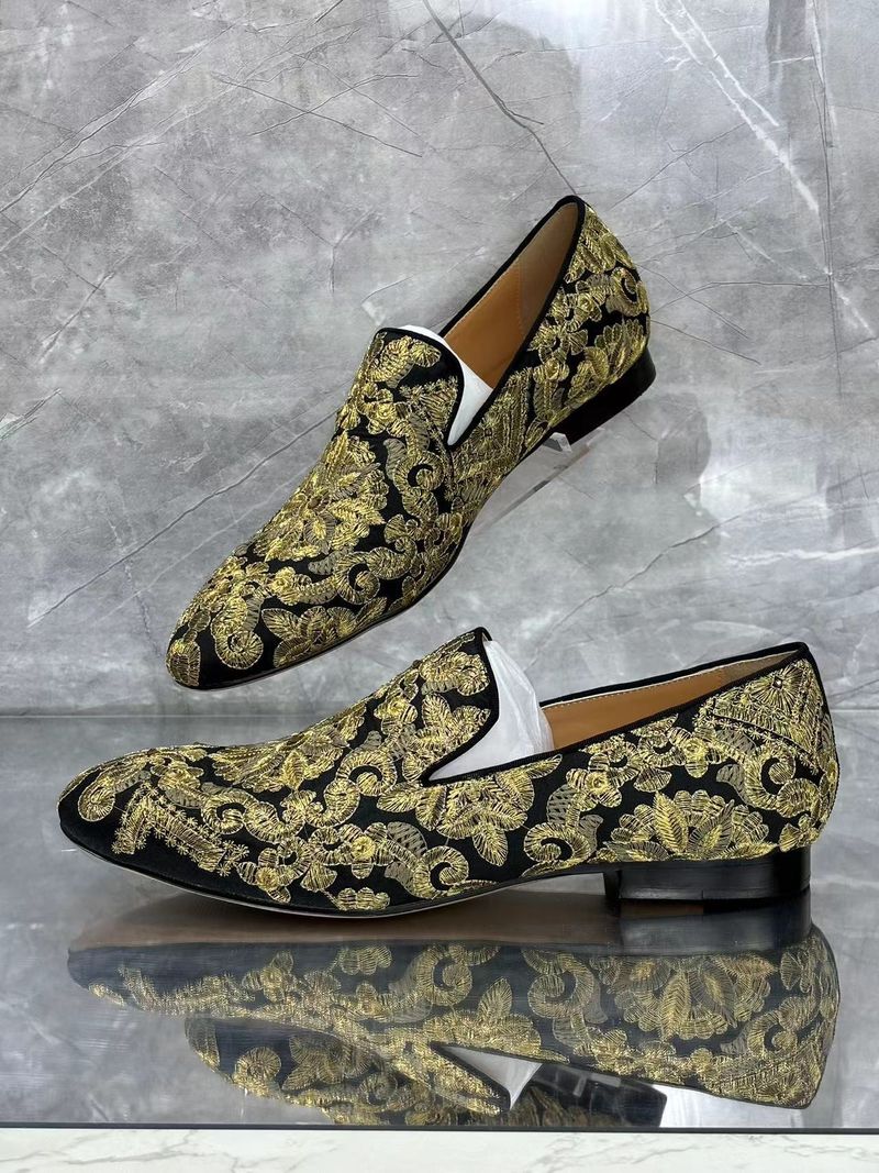 Erkek Loafer'lar İşlemeli Alçak Üst Kanvas Lazy Çok Yönlü Düz Kokuya Dayanıklı Kaymaz Kore Tarzı Trend Günlük Ayakkabılar_voghion.com