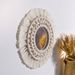 Woven tapestry mirror tassel home tapestry wall decoration bohemian style hand-woven decorative mirror_voghion.com