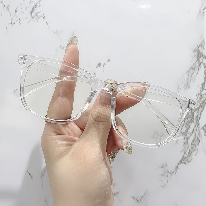 Transparente Computer Brille Rahmen Frauen Männer Anti Blau Licht Platz Brillen Blockieren Gläser Optische Spektakel Brillen Runde_voghion.com