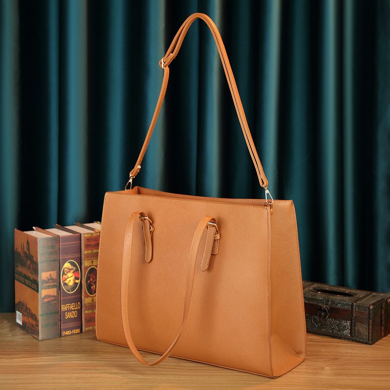 Borse da donna Nuova borsa per laptop con motivo incrociato Borsa da donna multistrato Borsa a tracolla grande Temperamento Borsa versatile_voghion.com