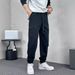 Men's Clothing brand splicing cuff sweatpants men's autumn and winter new style trendy drawstring casual pants versatile men's trousers_voghion.com