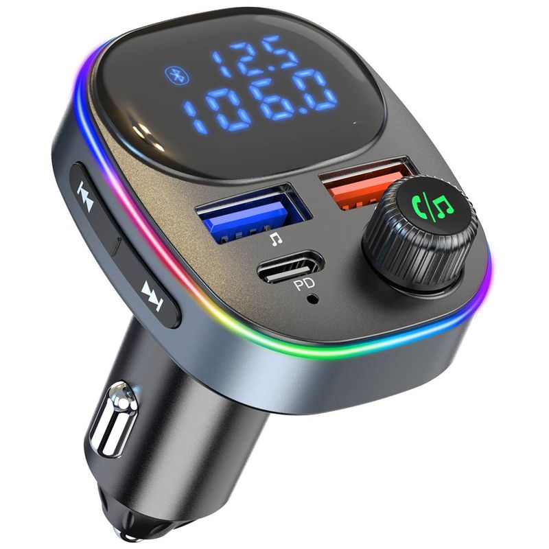 BC82 Bluetooth Araç Ses Adaptörü - Güvenli Sürüş İçin Sesli Asistan, Hızlı Şarj ve Eller Serbest Arama_voghion.com