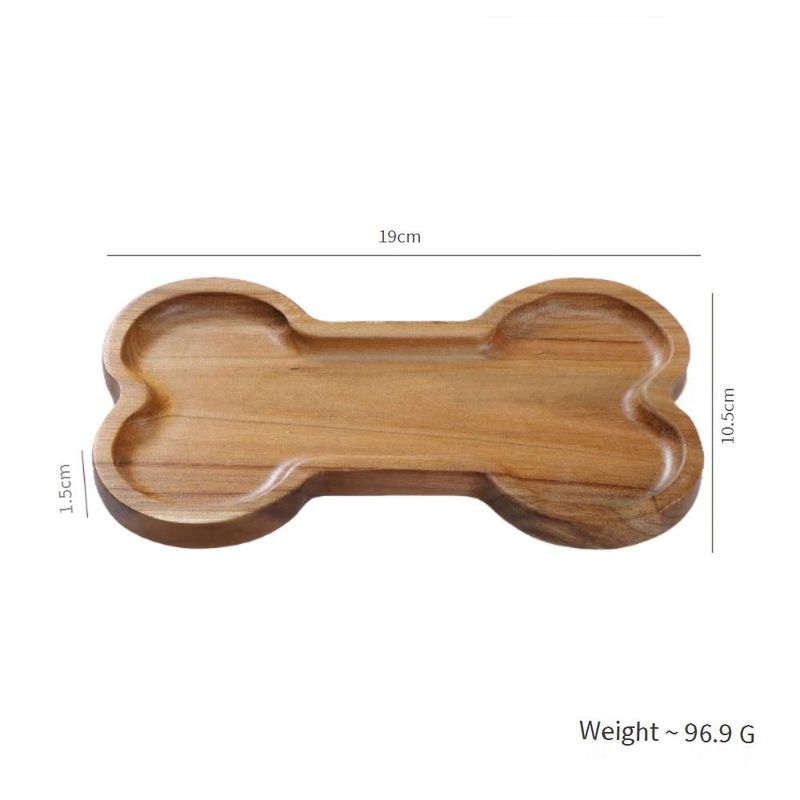 Acacia Wood Tray - Rectangular Serving Platter With Heat-Resistant Finish For Bread Tea Cups & Snacks (12x8 Inches Natural Wood Grain)​_voghion.com