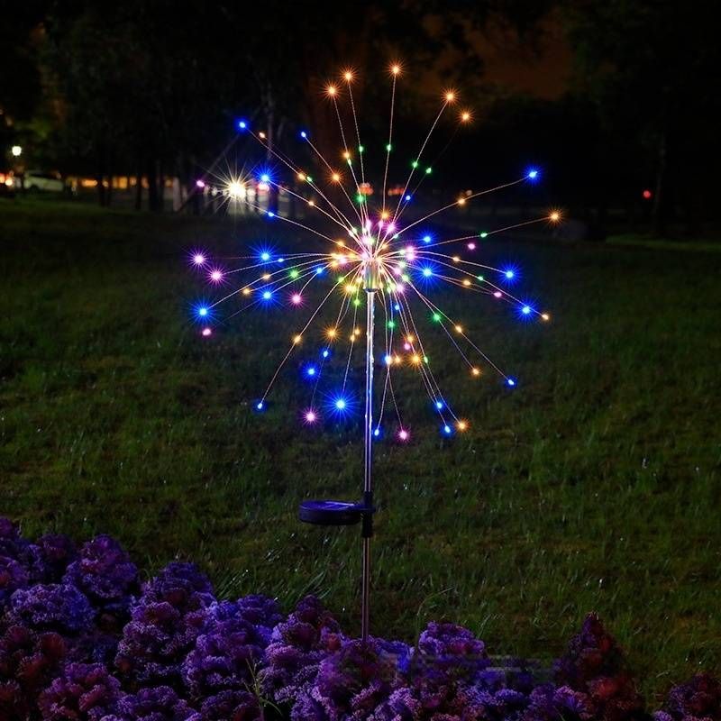 Solar LED Fairy Lights Outdoor, 8 Modes Garden Decoration, Waterproof String Lights For Patio, Lawn, Festival, Warm White/Color/White Light_voghion.com