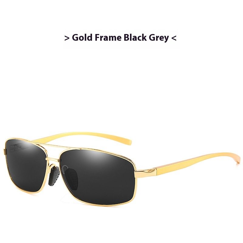 Pánské polarizované hliníkové hořčíkové sluneční brýle čtvercové řidičské sluneční brýle 2458_voghion.com