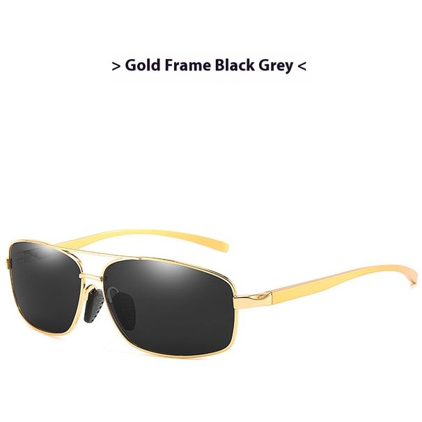 Pánské polarizované hliníkové hořčíkové sluneční brýle čtvercové řidičské sluneční brýle 2458_voghion.com