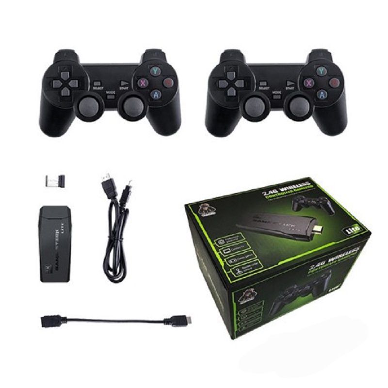 Console di gioco M8 con controller wireless integrato per due persone, stick 2.4G, videogioco 4K HD PS1 GBA, regalo di Natale per bambini_voghion.com