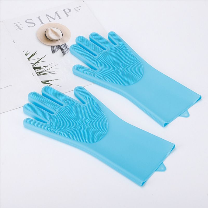 New Magic Silicone Body Pet Bathing Gloves For Animal Perfect Bathe Shampoo Dog &Cat Brush Gloves_voghion.com