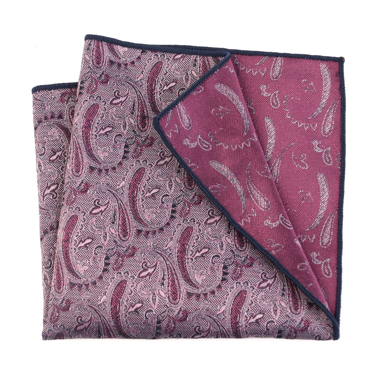 Marinblå kakiröd retro herrkostym ficka fyrkantig brudgum bästa man bröllopskostym bröstscarf liten fyrkantig handduk_voghion.com