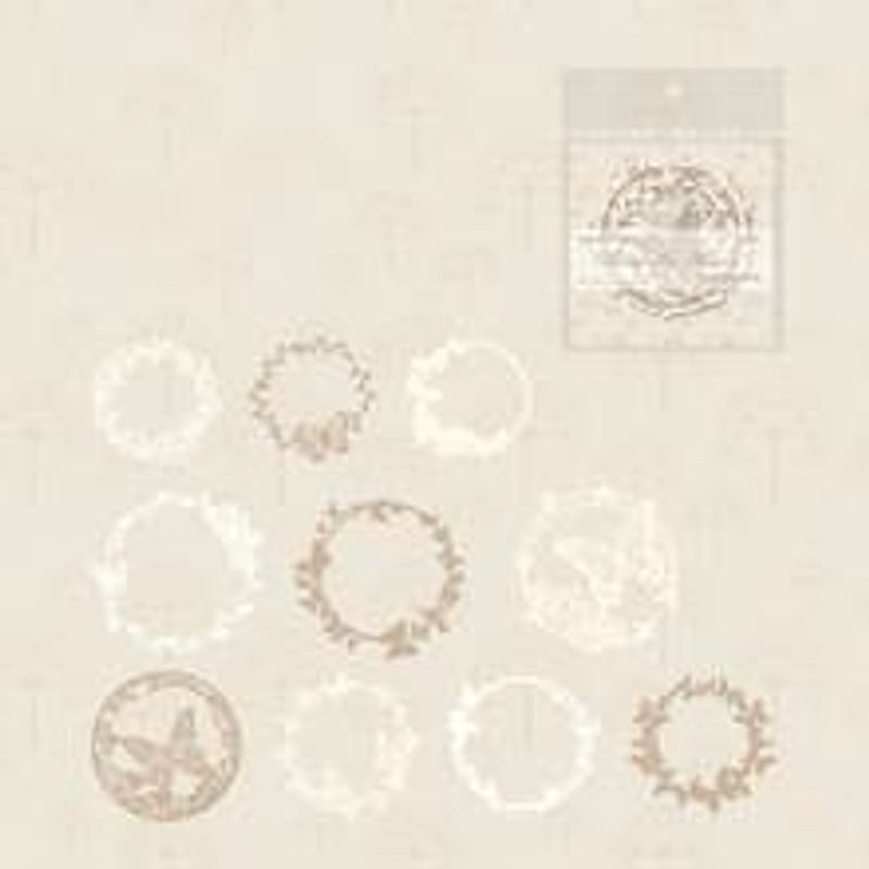 10 Sheets/pack, Retro Textured Craft Paper, Flower, Plant, Leaf, Butterfly Lace, Special Paper, Handmade Account Decoration_voghion.com