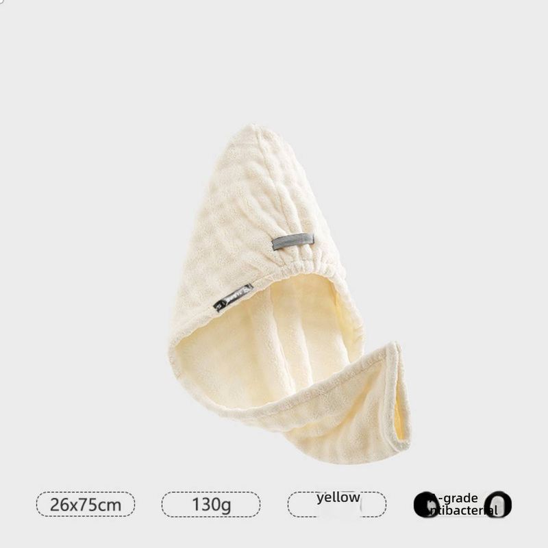 Doppellagige Haarhaube aus weichem Fleece – extra dick und schnelltrocknend, super saugfähig, ideal zum sanften Trocknen der Haare._voghion.com