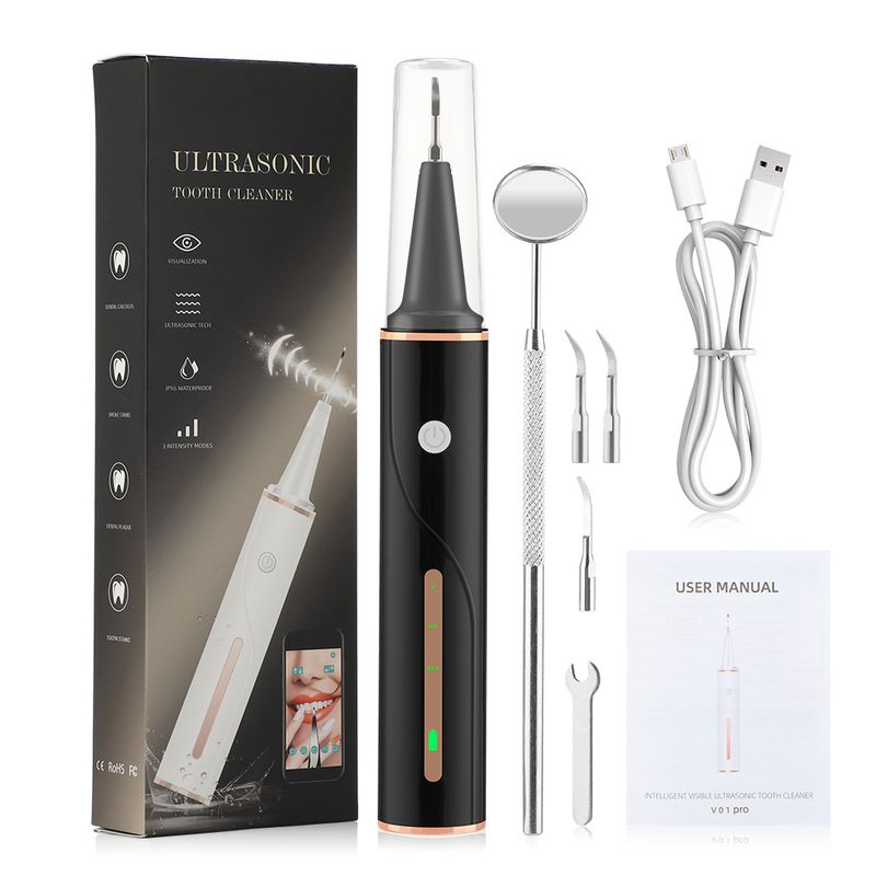 Ultrasonic Dental Visual Scaler Stone Removal Sarro Tartar Scraper Mouth Cleaning Kit Dental Descaling Too_voghion.com