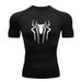 Marve Mo Vie Series Men's Fitness Sports Running Tight Round Neck T-shirt Compression Quick Drying_voghion.com