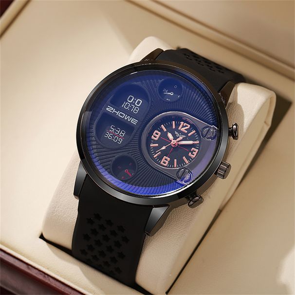 Boys Hot Sale Big Dial Creative Sports Men's Watch Casual Silicone Boys Student Quartz Watch Daily Birthday Anniversary Valentine's Day Gift_voghion.com