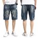 Men's Denim Summer Thin Cargo Multi-Pocket Five-Point Loose Trendy Versatile Casual Mid-Length Shorts_voghion.com
