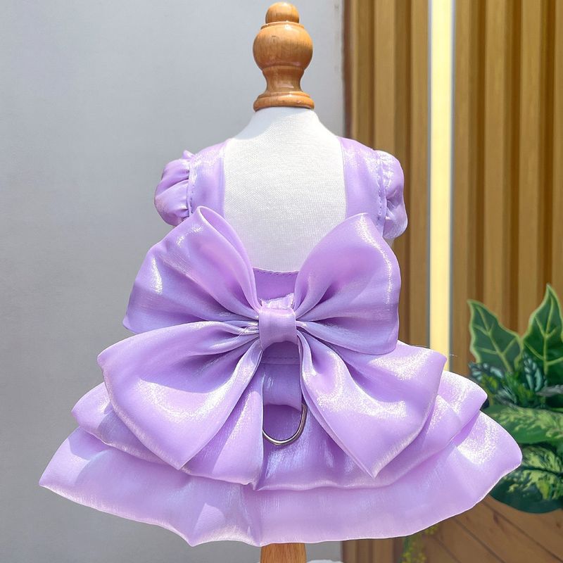Laisse Teddy Bichon Bouledogue Français Printemps Été Vêtements pour Chiens Robe de Mariée pour Animaux de Compagnie Robe pour Chat_voghion.com