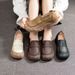 Dongguan Genuine Loafers New Style Shallow Round Toe Comfortable Versatile Soft Leather Flat Shoes For Women_voghion.com