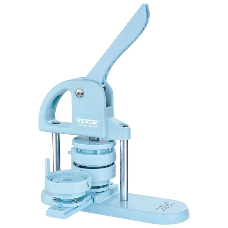 3-IN-1 Button Maker, 1/1.25/2.28 inch(25/32/58mm) Pin Maker, 300pcs Button Parts, Button Maker Machine with Panda Magic Book, Ergonomic Arc Handle Pun_voghion.com