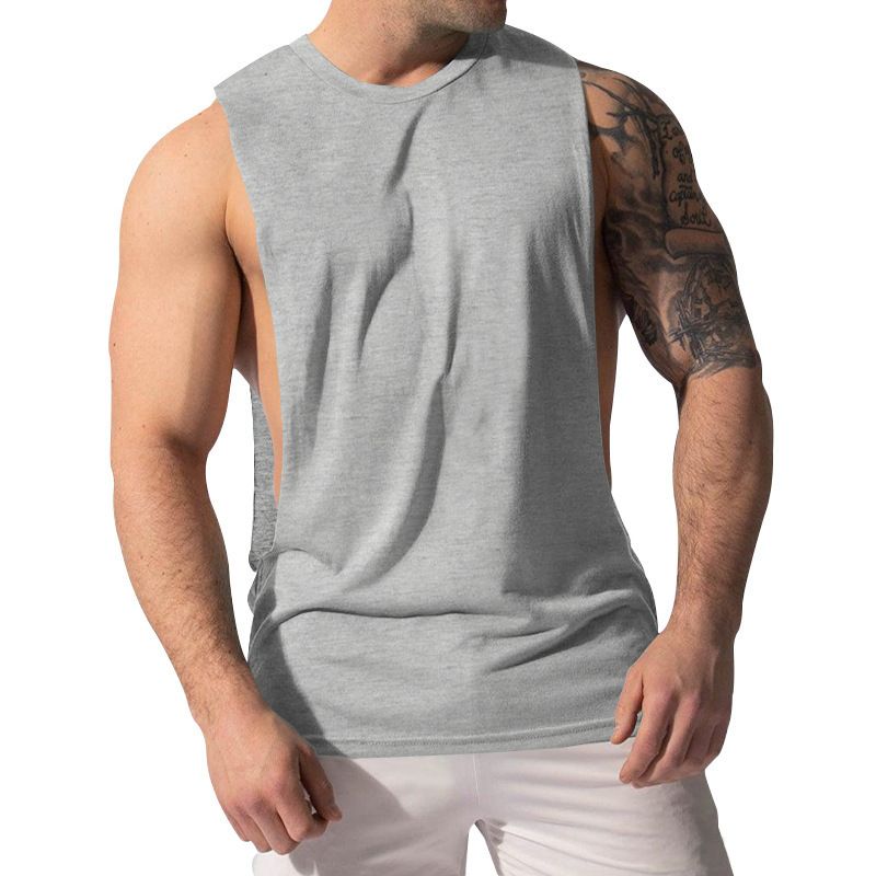 ​Men's Slim Fit Sleeveless Vest - Breathable Polyester Blend, Moisture-Wicking, Quick-Dry, For Gym, Running & Casual Wear_voghion.com