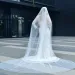 Gioielli per capelli V139a Veli da sposa con perline Velo extra lungo da cattedrale Lunghezza 3 metri con pettine Accessori da sposa_voghion.com