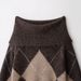Off-Shoulder Diamond Knit Sweater – Trendiger One-Shoulder-Pullover für Damen (Wie abgebildet, S/M/L)_voghion.com