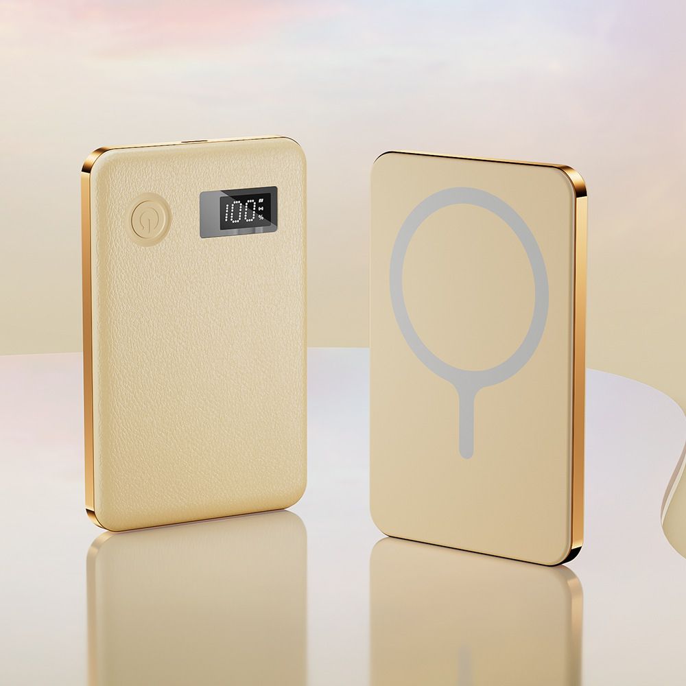 Magnetic Wireless Power Bank 10000mAh/20000mAh With Built-in Cable, 22.5W PD Fast Charging, Ultra-Thin Portable Charger For IPhone Android_voghion.com