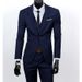 CT New European Size Men's Suit Set: Formal Jacket Vest + Trousers Three-Piece Set_voghion.com