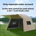 Outdoor Tent Canopy Integrated Sunshade Rainproof Sunscreen Pavilion Camping Mosquito Net_voghion.com