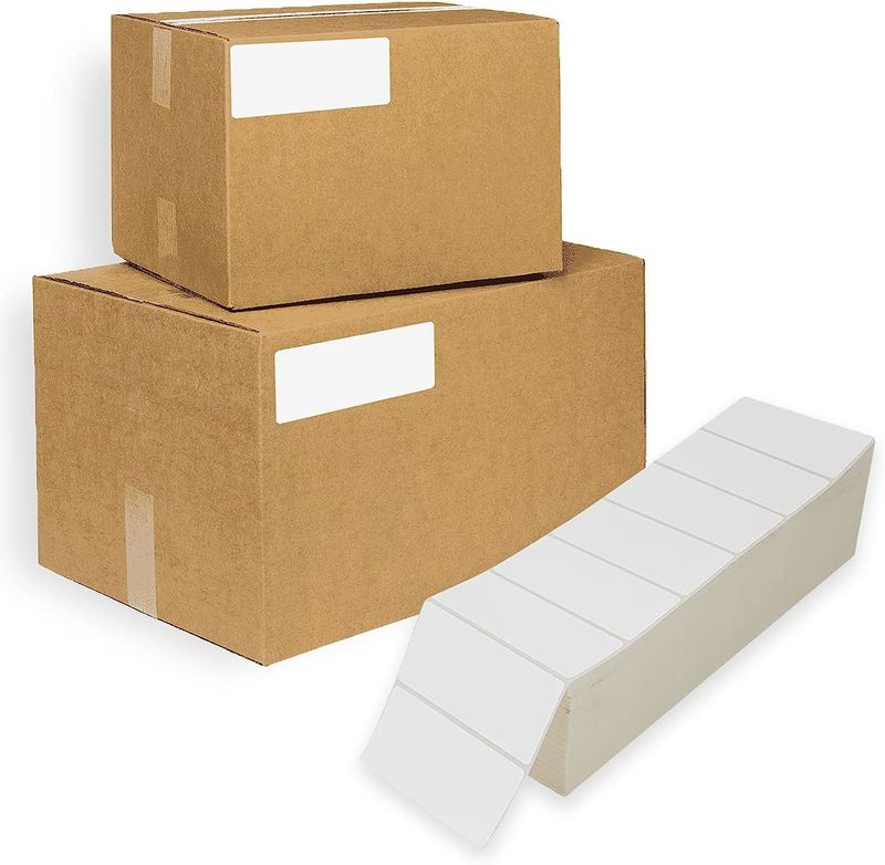 12000 Pack Thermal Transfer Fanfold Labels 4" x 2" Freezer Grade. Perforated Self-Adhesive Rolls. Mailing Postage. Printing Paper. Blank for Shipping;_voghion.com
