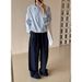 Suitable For All Seasons CLEAN SPACE Versatile Breathable Casual For Women 2025 Thirteen Lines New Korean Style High Waist Loose Pants 55179_voghion.com