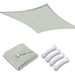 10x13ft Rectangle Sun Shade Sail/Grey_voghion.com