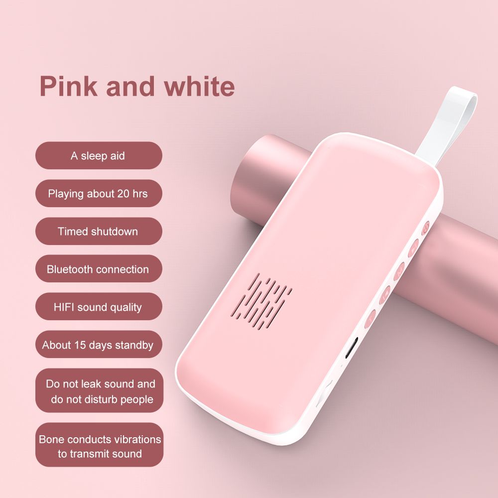 Csontvezetéses Bluetooth hangszóró Mini Alvássegítő Zenelejátszó HiFi Sztereó Hangdoboz Támogatás TF Kártya Időzített Kikapcsolás Hosszú_voghion.com