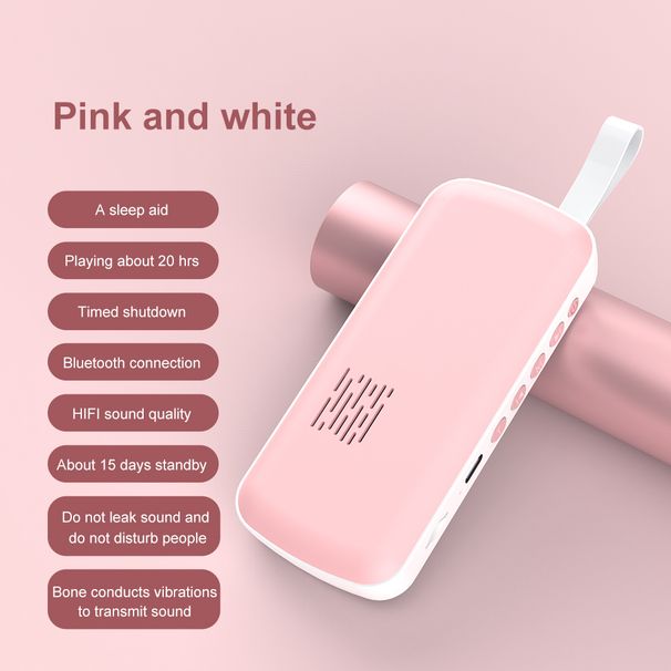 Csontvezetéses Bluetooth hangszóró Mini Alvássegítő Zenelejátszó HiFi Sztereó Hangdoboz Támogatás TF Kártya Időzített Kikapcsolás Hosszú_voghion.com