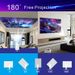 hy300pro Projector Home Use 4K Portable LCD Ultra HD Living Room Wall Projection Wireless Screen Sharing_voghion.com